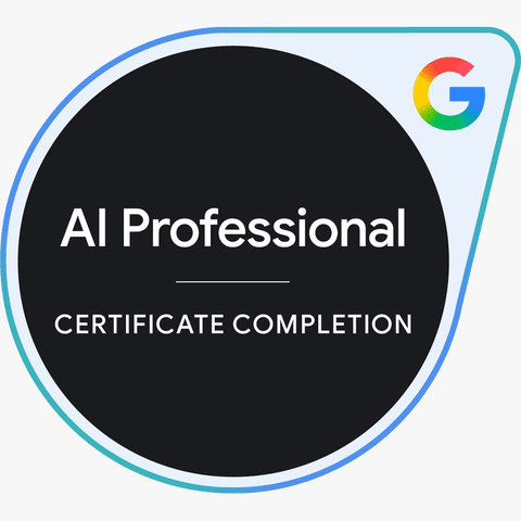 Certification Google — Google AI Professional Certificate